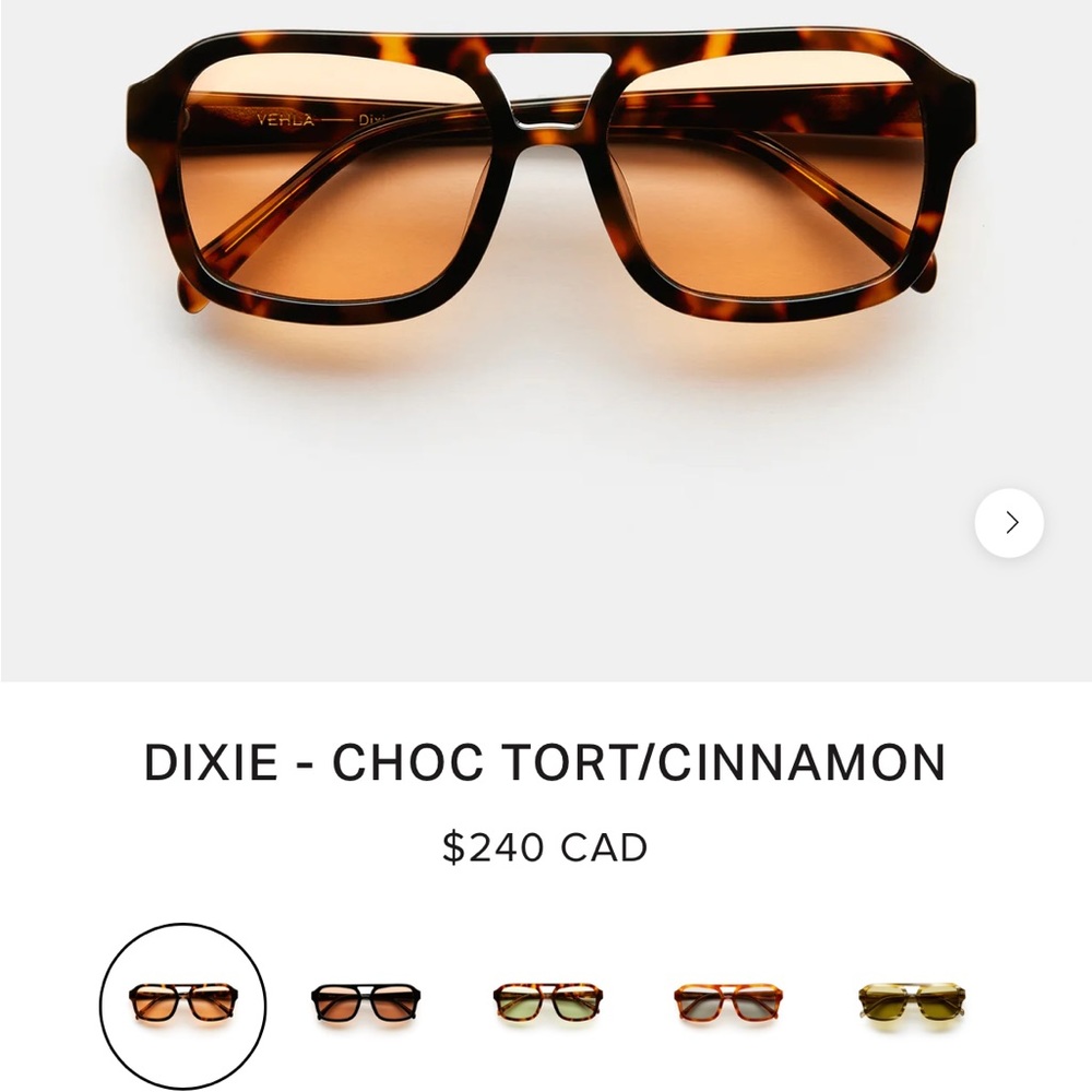 VEHLA DIXIE choc tortillas/cinnamon sunglasses